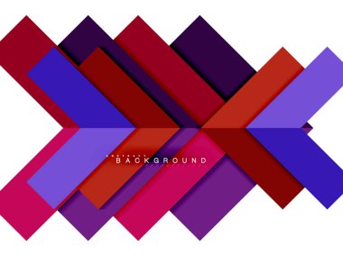 Çok renkli soyut geometrik şekiller, geometri arka plan web afiş için