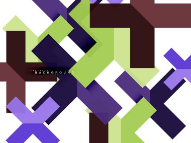 Çok renkli soyut geometrik şekiller, geometri arka plan web afiş için