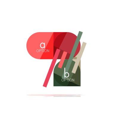 En az daire temiz soyut seçeneği adım Infographic tasarım öğesi, geometrik şekiller - Tur kareler, daireler ve satırları düzeni ile örnek metin