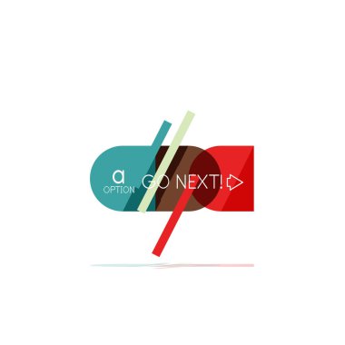 En az daire temiz soyut seçeneği adım Infographic tasarım öğesi, geometrik şekiller - Tur kareler, daireler ve satırları düzeni ile örnek metin