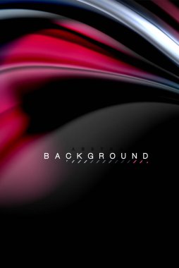 Sıvı sıvı renkler tasarım, renkli mermer veya plastik dalgalı doku arka plan, siyah, iş veya teknoloji sunu veya web broşür için parlak renkli öğeleri kapak tasarımı, duvar kağıdı