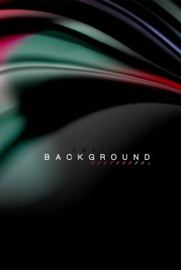 Sıvı sıvı renkler tasarım, renkli mermer veya plastik dalgalı doku arka plan, siyah, iş veya teknoloji sunu veya web broşür için parlak renkli öğeleri kapak tasarımı, duvar kağıdı