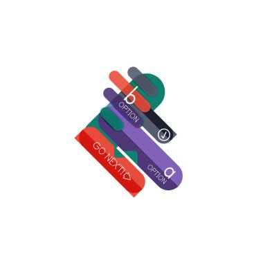 Özet satırları geometrik Infographic layoutabstract satırları geometrik Infographic düzeni, veri görselleştirme tasarım, seçeneği adım adım programı, web kutusu