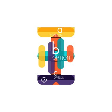 Özet satırları geometrik Infographic layoutabstract satırları geometrik Infographic düzeni, veri görselleştirme tasarım, seçeneği adım adım programı, web kutusu