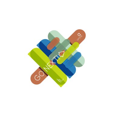 Özet satırları geometrik Infographic layoutabstract satırları geometrik Infographic düzeni, veri görselleştirme tasarım, seçeneği adım adım programı, web kutusu