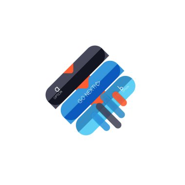 Özet satırları geometrik Infographic layoutabstract satırları geometrik Infographic düzeni, veri görselleştirme tasarım, seçeneği adım adım programı, web kutusu