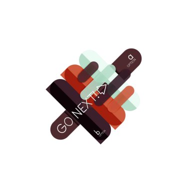 Özet satırları geometrik Infographic layoutabstract satırları geometrik Infographic düzeni, veri görselleştirme tasarım, seçeneği adım adım programı, web kutusu