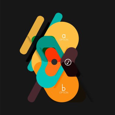 Düz tasarım geometrik infographics, ok şekli vektör etiket veya etiket, Fiyat etiketleri, promosyon rozet, simgesi tasarım, kağıt tarzı düzeni verileri grafik görselleştirme adım adım süreci için için teklif