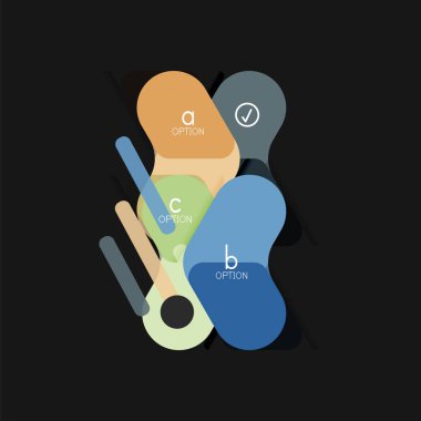 Düz tasarım geometrik infographics, ok şekli vektör etiket veya etiket, Fiyat etiketleri, promosyon rozet, simgesi tasarım, kağıt tarzı düzeni verileri grafik görselleştirme adım adım süreci için için teklif