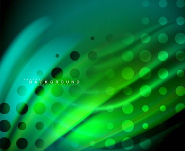 Neon holografik sıvı renkli dalga web, duvar kağıdı, desen, doku ve arka plan için