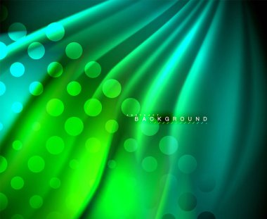 Neon holografik sıvı renkli dalga web, duvar kağıdı, desen, doku ve arka plan için