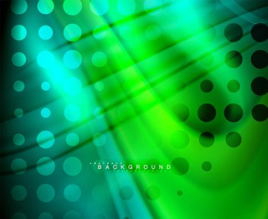 Neon holografik sıvı renkli dalga web, duvar kağıdı, desen, doku ve arka plan için. Vektör çizim