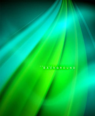 Neon holografik sıvı renkli dalga web, duvar kağıdı, desen, doku ve arka plan için