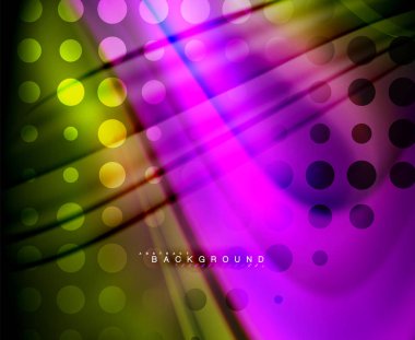 Neon holografik sıvı renkli dalga web, duvar kağıdı, desen, doku ve arka plan için