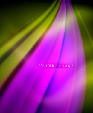 Neon holografik sıvı renkli dalga web, duvar kağıdı, desen, doku ve arka plan için