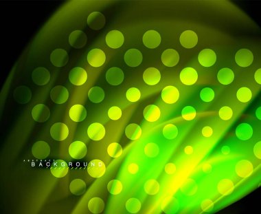 Neon holografik sıvı renkli dalga web, duvar kağıdı, desen, doku ve arka plan için