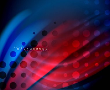 Neon holografik sıvı renkli dalga web, duvar kağıdı, desen, doku ve arka plan için