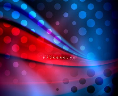 Neon holografik sıvı renkli dalga web, duvar kağıdı, desen, doku ve arka plan için