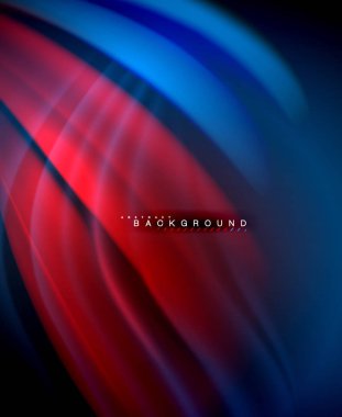 Neon holografik sıvı renkli dalga web, duvar kağıdı, desen, doku ve arka plan için