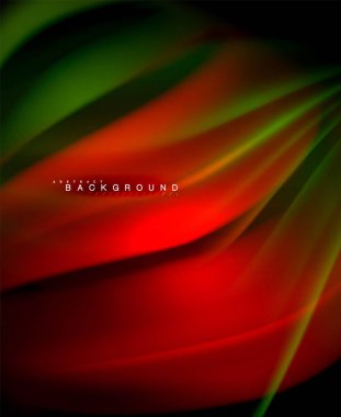 Neon holografik sıvı renkli dalga web, duvar kağıdı, desen, doku ve arka plan için