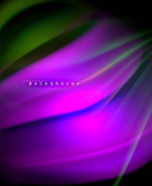 Neon holografik sıvı renkli dalga web, duvar kağıdı, desen, doku ve arka plan için