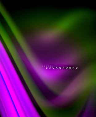 Neon holografik sıvı renkli dalga web, duvar kağıdı, desen, doku ve arka plan için