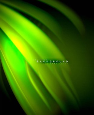 Neon holografik sıvı renkli dalga web, duvar kağıdı, desen, doku ve arka plan için