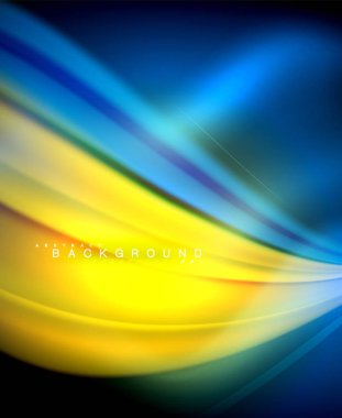 Neon holografik sıvı renkli dalga web, duvar kağıdı, desen, doku ve arka plan için