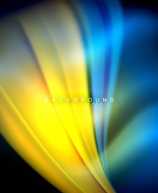 Neon holografik sıvı renkli dalga web, duvar kağıdı, desen, doku ve arka plan için