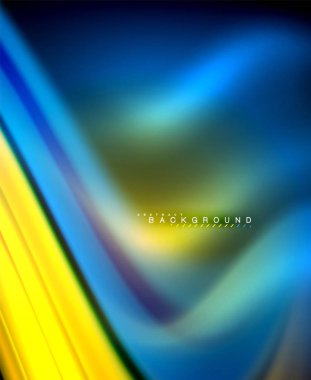 Neon holografik sıvı renkli dalga web, duvar kağıdı, desen, doku ve arka plan için