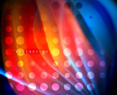 Neon holografik sıvı renkli dalga web, duvar kağıdı, desen, doku ve arka plan için