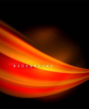 Neon holografik sıvı renkli dalga web, duvar kağıdı, desen, doku ve arka plan için