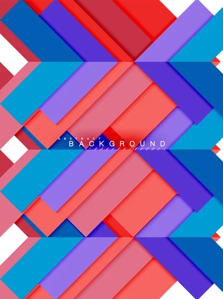 Formas geométricas abstractas multicolores, fondo de geometría para banner web — Vector de stock