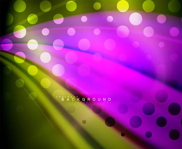 Neon holografické tekutin barevná vlna pro web, Tapeta, vzoru, textury a pozadí — Stockový vektor