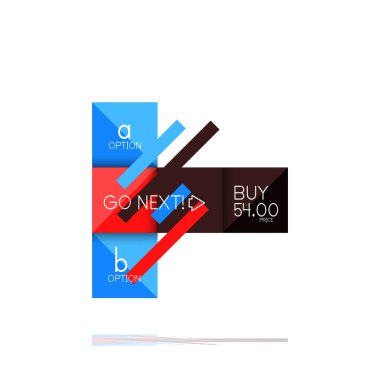 Kare seçeneğinin Infographic afiş. Bilgi ve veri görselleştirme, geometrik tasarım