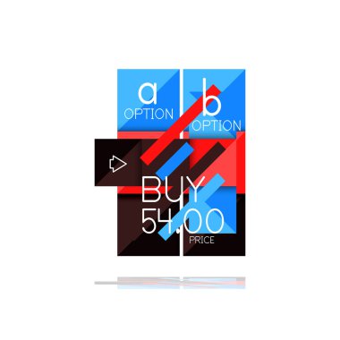 Kare seçeneğinin Infographic afiş. Bilgi ve veri görselleştirme, geometrik tasarım