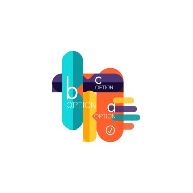 Özet satırları geometrik Infographic layoutabstract satırları geometrik Infographic düzeni, veri görselleştirme tasarım, seçeneği adım adım programı, web kutusu