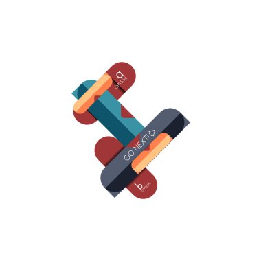 Özet satırları geometrik Infographic layoutabstract satırları geometrik Infographic düzeni, veri görselleştirme tasarım, seçeneği adım adım programı, web kutusu