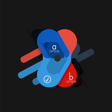 Düz tasarım geometrik infographics, ok şekli vektör etiket veya etiket, Fiyat etiketleri, promosyon rozet, simgesi tasarım, kağıt tarzı düzeni verileri grafik görselleştirme adım adım süreci için için teklif