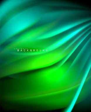 Neon holografik sıvı renkli dalga web, duvar kağıdı, desen, doku ve arka plan için