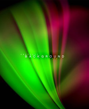 Neon holografik sıvı renkli dalga web, duvar kağıdı, desen, doku ve arka plan için