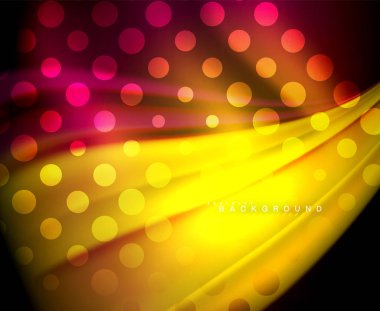 Neon holografik sıvı renkli dalga web, duvar kağıdı, desen, doku ve arka plan için