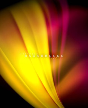 Neon holografik sıvı renkli dalga web, duvar kağıdı, desen, doku ve arka plan için