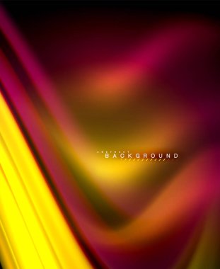 Neon holografik sıvı renkli dalga web, duvar kağıdı, desen, doku ve arka plan için