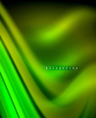 Neon holografik sıvı renkli dalga web, duvar kağıdı, desen, doku ve arka plan için