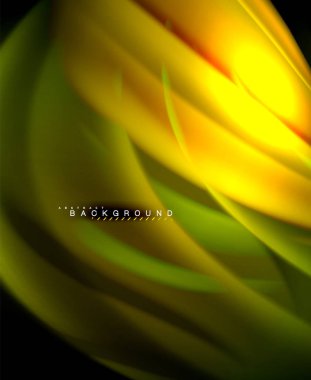 Neon holografik sıvı renkli dalga web, duvar kağıdı, desen, doku ve arka plan için