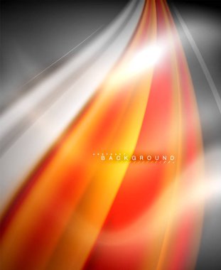 Neon holografik sıvı renkli dalga web, duvar kağıdı, desen, doku ve arka plan için