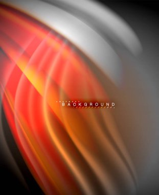 Neon holografik sıvı renkli dalga web, duvar kağıdı, desen, doku ve arka plan için