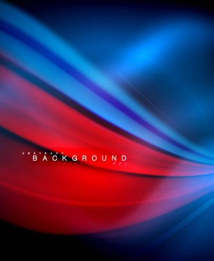 Neon holografik sıvı renkli dalga web, duvar kağıdı, desen, doku ve arka plan için