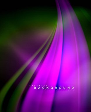 Neon holografik sıvı renkli dalga web, duvar kağıdı, desen, doku ve arka plan için